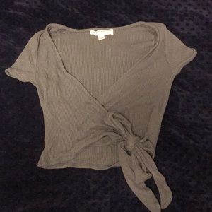 UO project social t Bailey wrap top